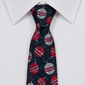 Holidays Silk Necktie Mens 59" Christmas Ornament‎ Festive Holiday Party Festive